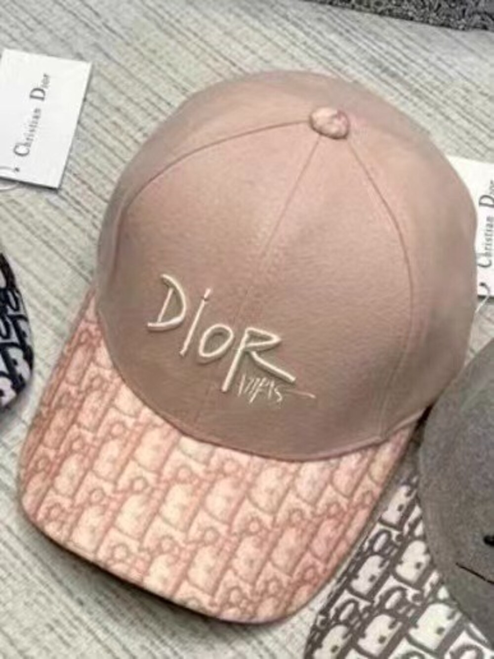 Dior Oblique Logo Cotton Baseball Cap